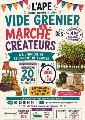 Affiche avec le contenu du programme