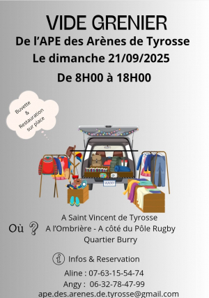 Affiche avec le contenu du programme