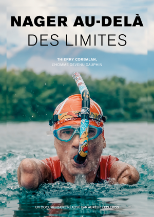 Photo avec le nom du film et la photo du nageur concern&eacute; dans le film