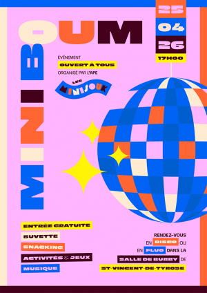 Affiche avec le contenu du programme