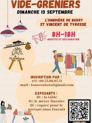 Affiche avec le contenu du programme