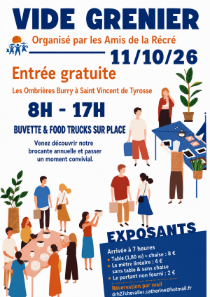 Affiche avec le contenu du programme