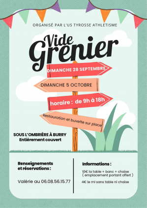 Affiche avec le contenu du programme