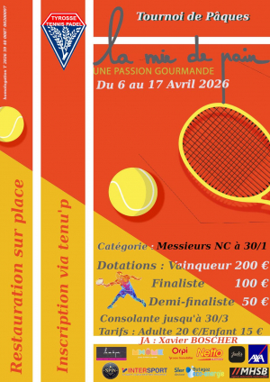 Affiche avec le contenu du programme