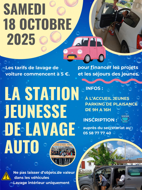 Affiche avec le contenu du programme