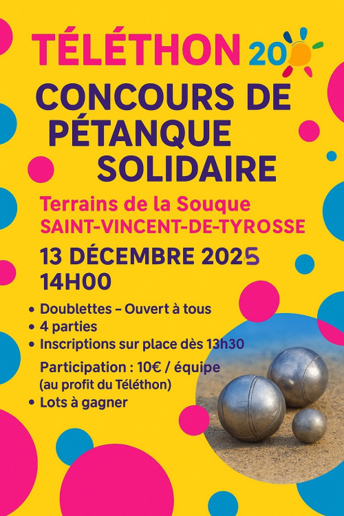Affiche avec le contenu du programme