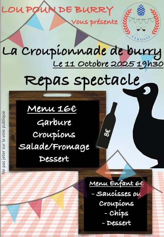 Affiche avec le contenu du programme